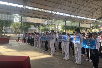 Tham gia thi Nghi thức Đội cấp Cụm đạt giải Nhì